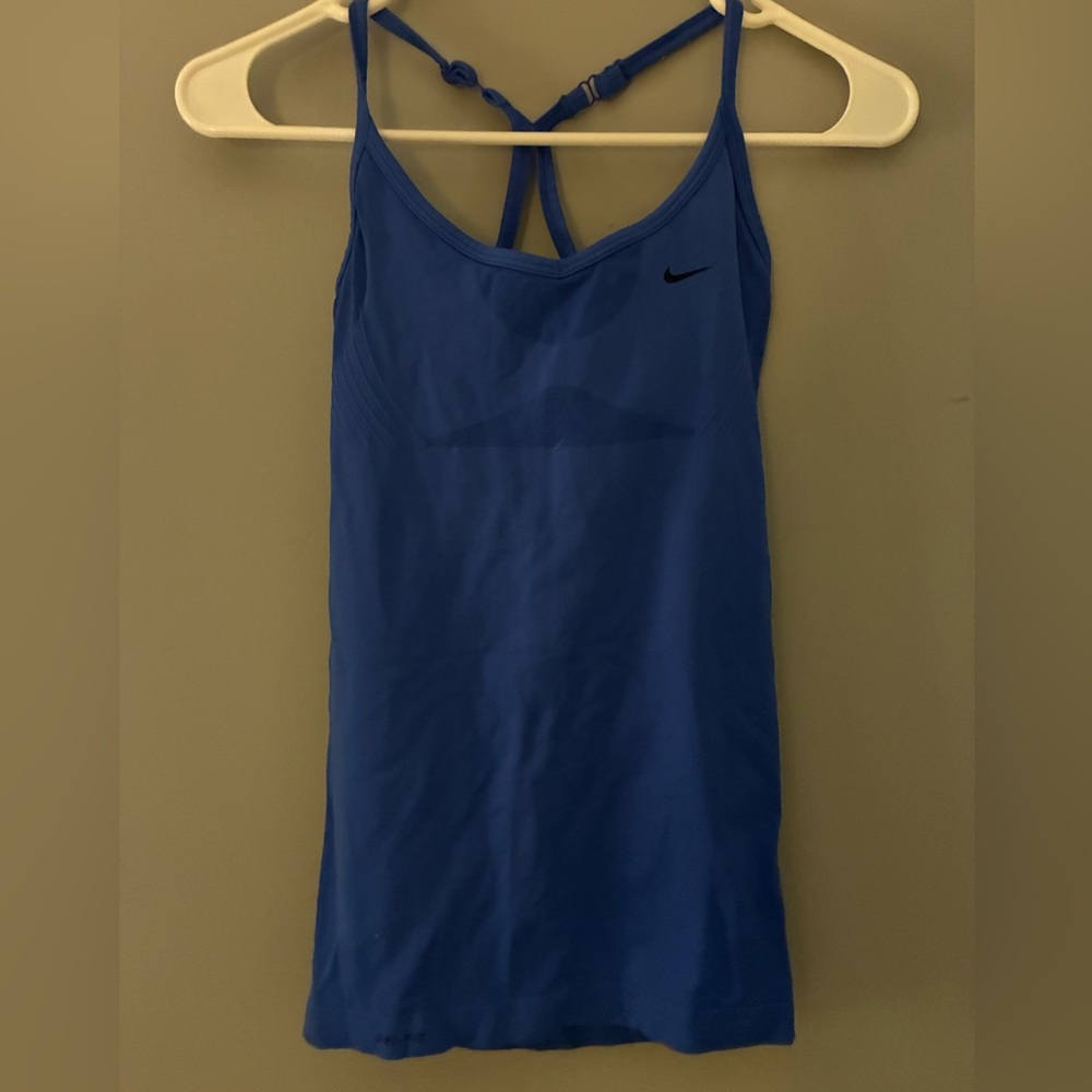 Nike Women's Royal Blue Tank Top Built In bra